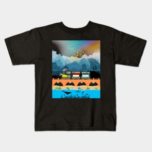 train adventure Kids T-Shirt